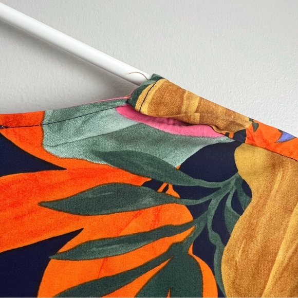 Abel The Label ATL Anthropologie Leonard Floral Tropical High Low Midi Dress XS - Picture 6 of 11